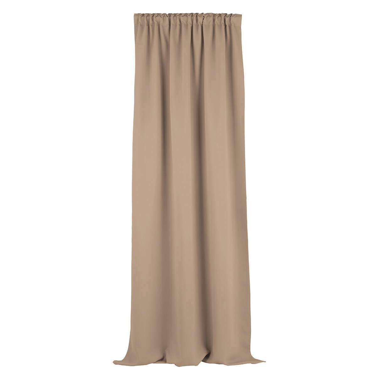 Zasłona zaciemniająca na taśmie marszczącej ciemnobeżowy 140 x 280 cm 1 szt. 140x280 beżowy