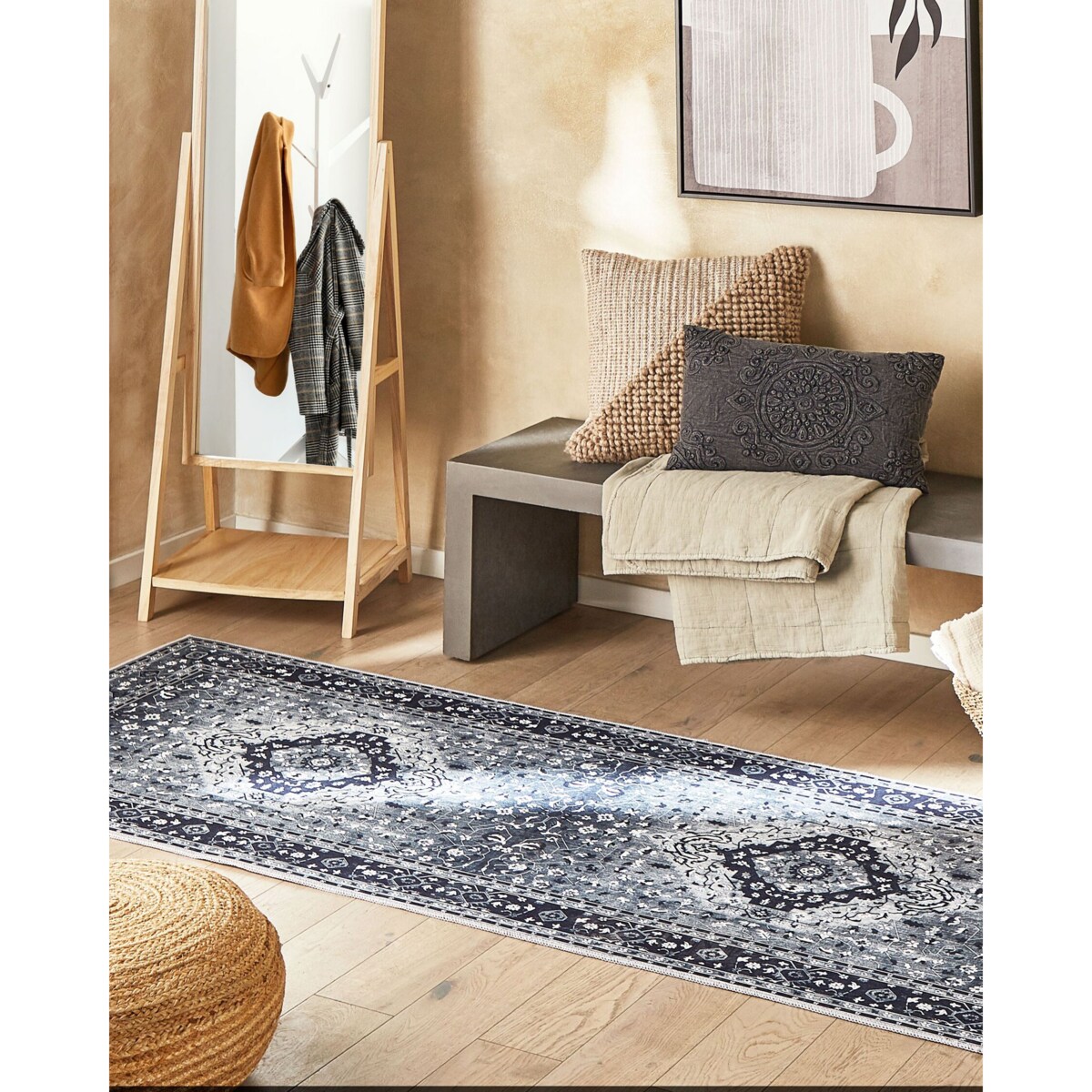 Dywan 80 x 300 cm szary VADKADAM