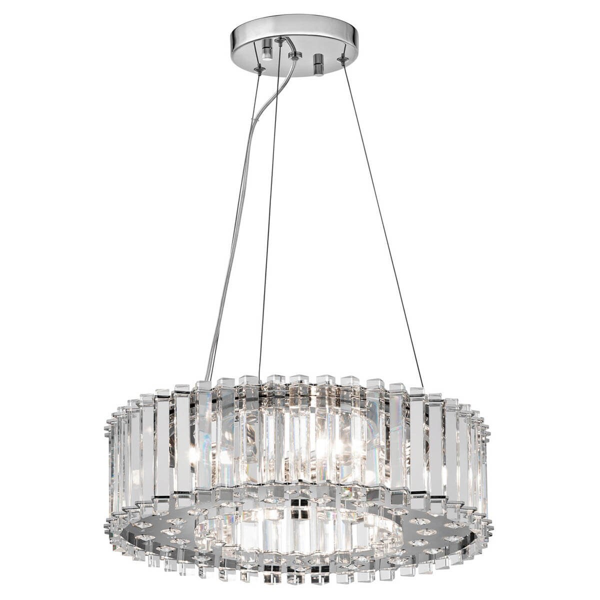 Lampa wisząca Crystal Skye KL-CRYSTAL-SKYE-P-A Kichler glamour IP44 chrom