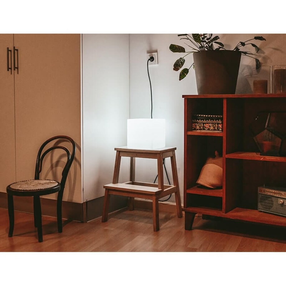 Balkonowa lampa stojąca Cuby LUMCB053OFNW King Home LED 7W 6000-6500K square IP65 biała