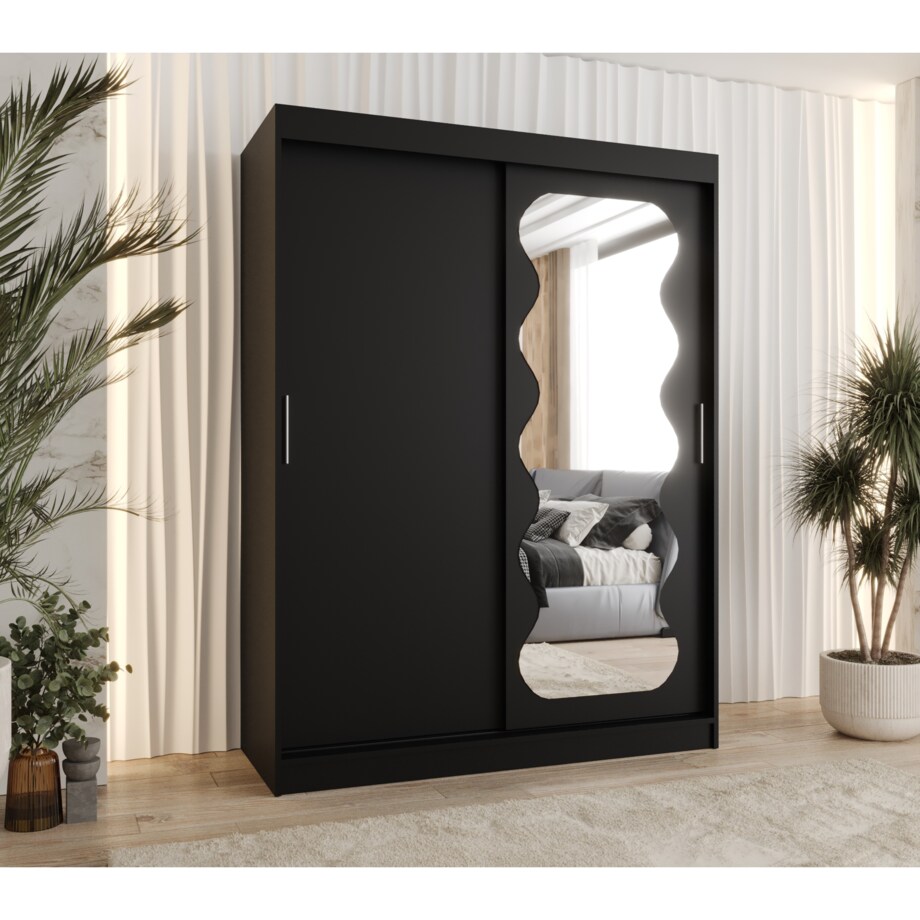 Szafa przesuwna SPOTI 150 czarny