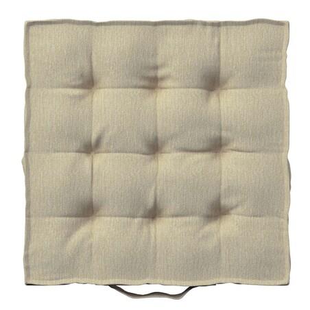 Poduszka na krzesło Kuba, kremowy szenil, 40 x 40 x 6 cm, Chenille