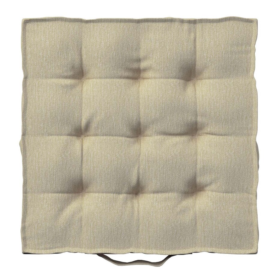 Poduszka na krzesło Kuba, kremowy szenil, 40 x 40 x 6 cm, Chenille