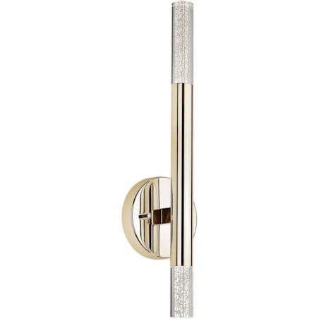 Kinkiet LAMPA ścienna ONE W0461-02E-F7F7 Zumaline metalowa OPRAWA tuba LED 5W 3000K z kryształkami złota