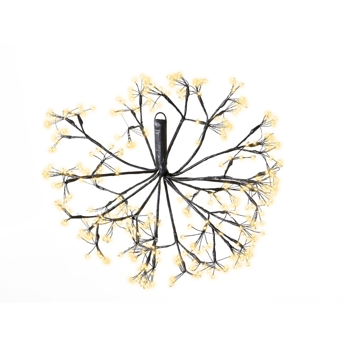 Zestaw 2 dekoracji wiszących LED RACKSTA Jemioła 29/25 cm Czarny