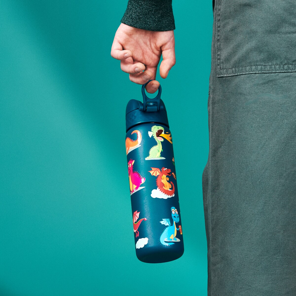 Butelka ION8 Single Wall I8SS600PTDRAG (MR) Dragon