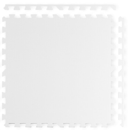 Duża mata piankowa puzzle piankowe 60x60 cm 4 szt. Ricokids biało-niebieska