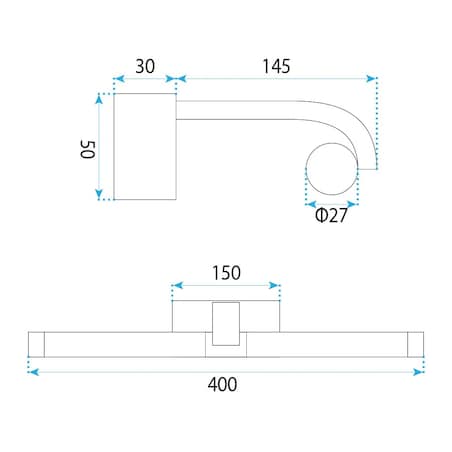 Kinkiet App1881-1W 40Cm Led Chrom, Aluminium, Tworzywo Sztuczne