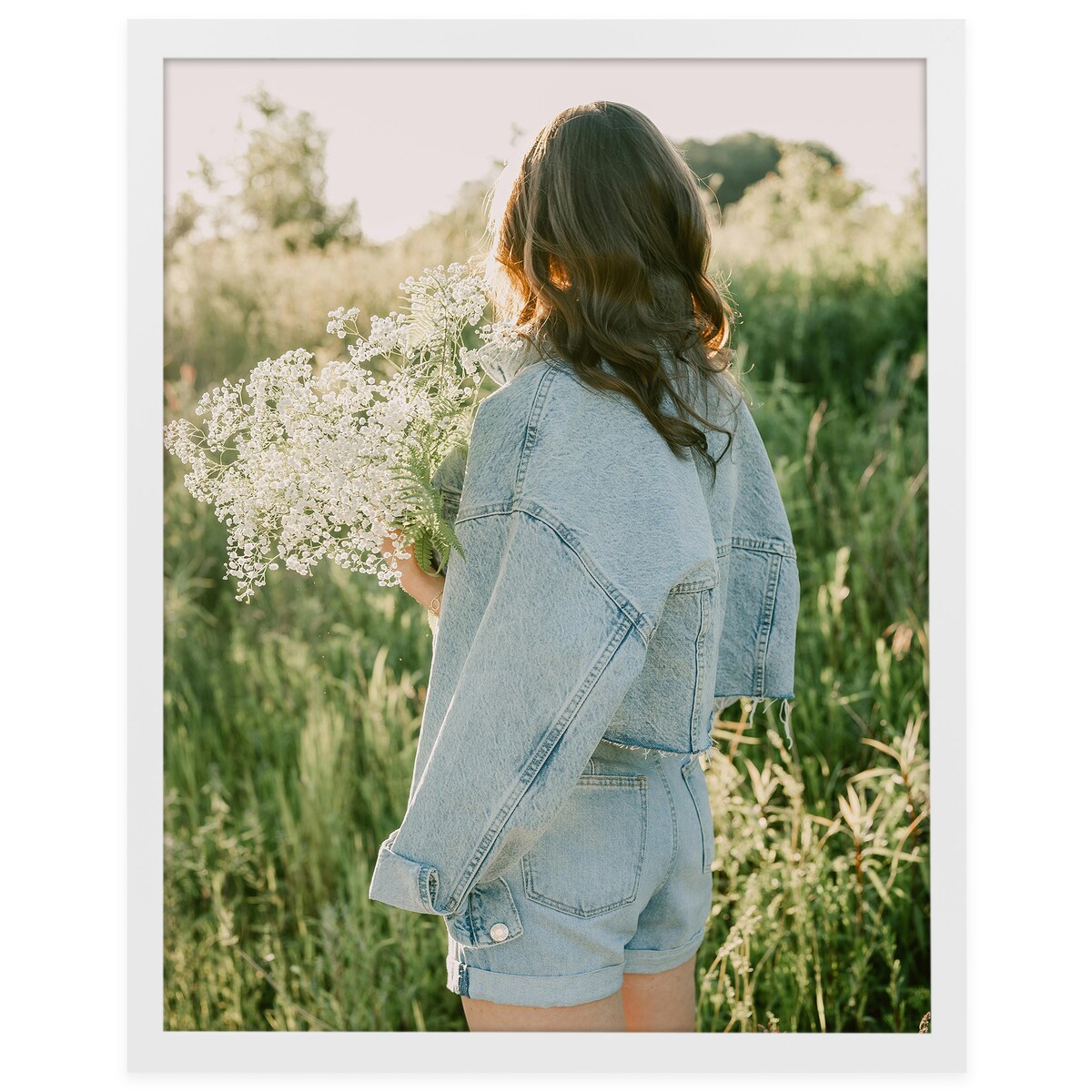 Ramka na zdjęcia 40x50 cm biała rama MDF z plexi do powieszenia pion poziom klasyczna prostokątna ramka FRAMAI®