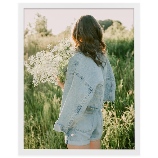 Ramka na zdjęcia 40x50 cm biała rama MDF z plexi do powieszenia pion poziom klasyczna prostokątna ramka FRAMAI®