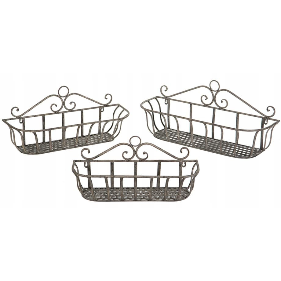 3 szt. KWIETNIK metalowy RETRO VINTAGE