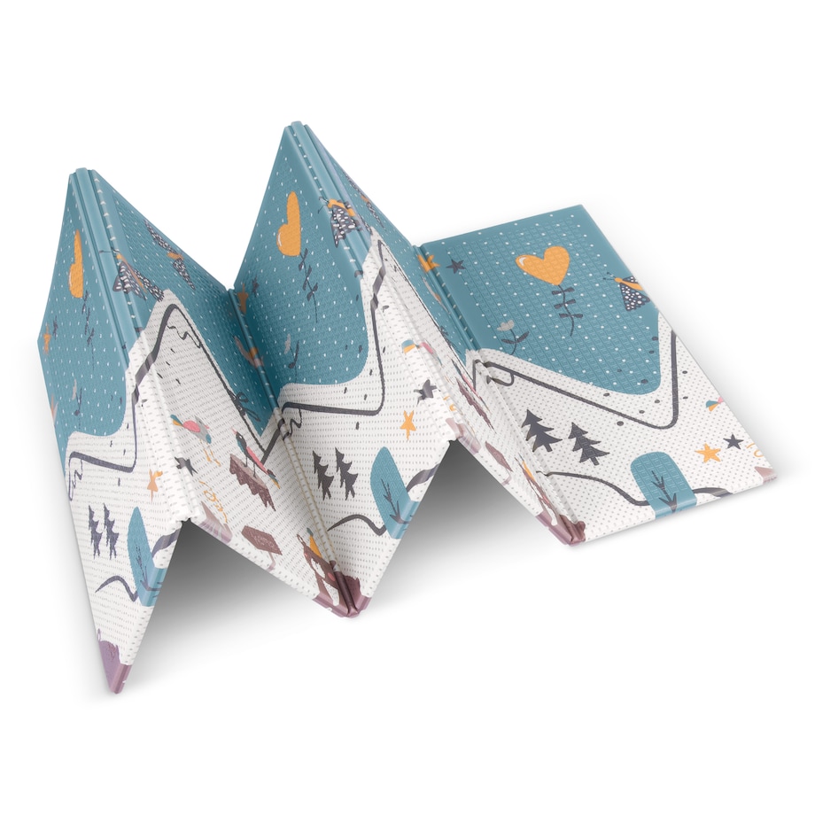 Mata piankowa edukacyjna składana dla dzieci duża 180x200 dywan Nukido