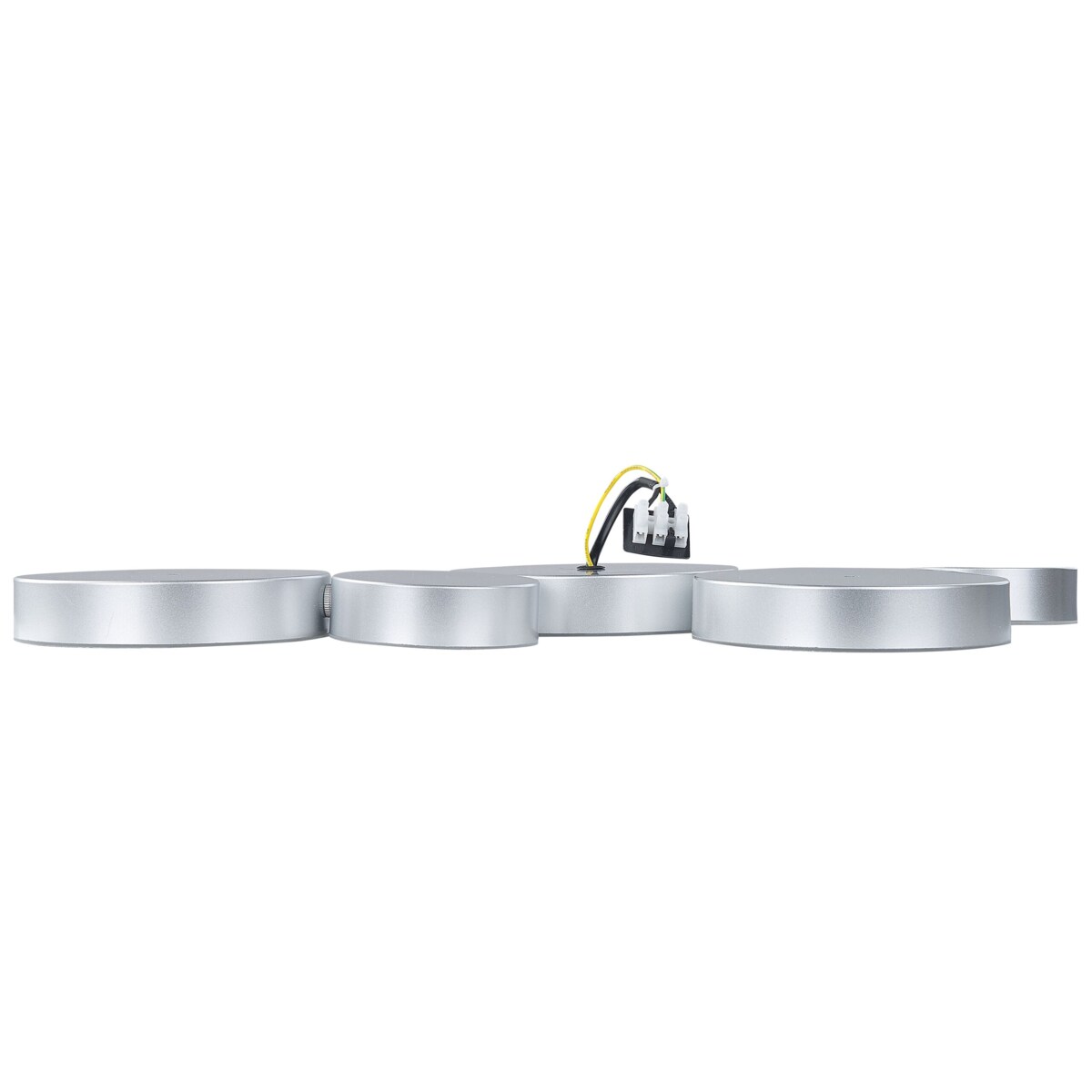 Lampa sufitowa LED 5-punktowa metalowa srebrna LUGA