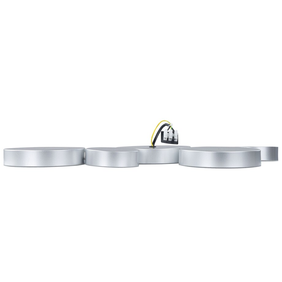 Lampa sufitowa LED 5-punktowa metalowa srebrna LUGA