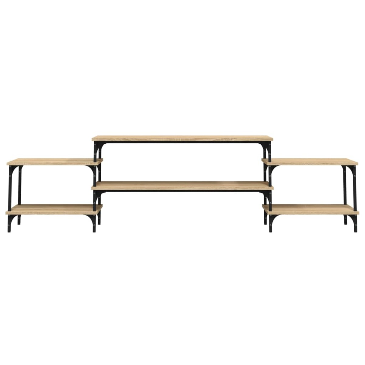 vidaXL Szafka pod TV, dąb sonoma, 197x35x52cm, materiał drewnopochodny