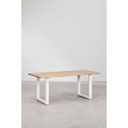 Stół prostokątny na metalowej podstawie 180x90 cm Maupi