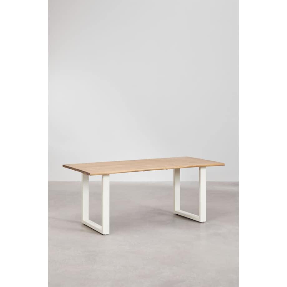 Stół prostokątny na metalowej podstawie 180x90 cm Maupi