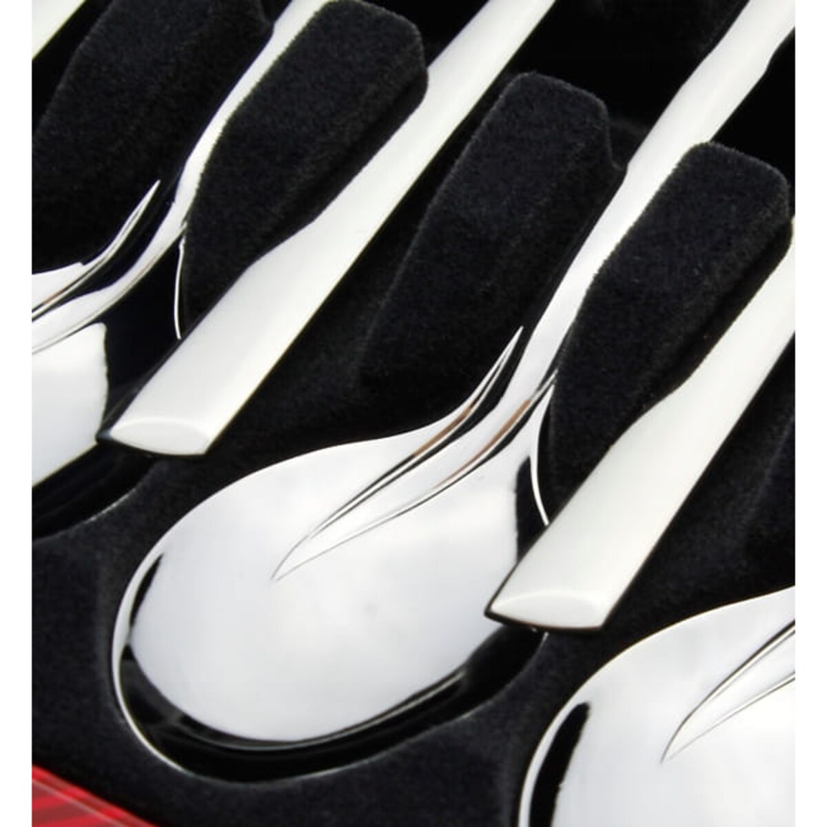 Gerlach Flames Łyżeczki do Kawy Srebrny Połysk 6 Elementów w Pudełku