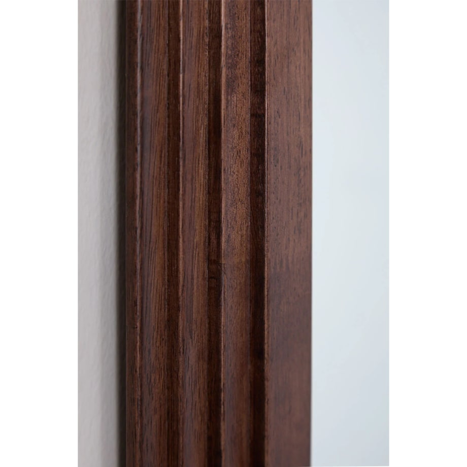 Owalne lustro ścienne z drewna dębowego 50x165 cm Munar