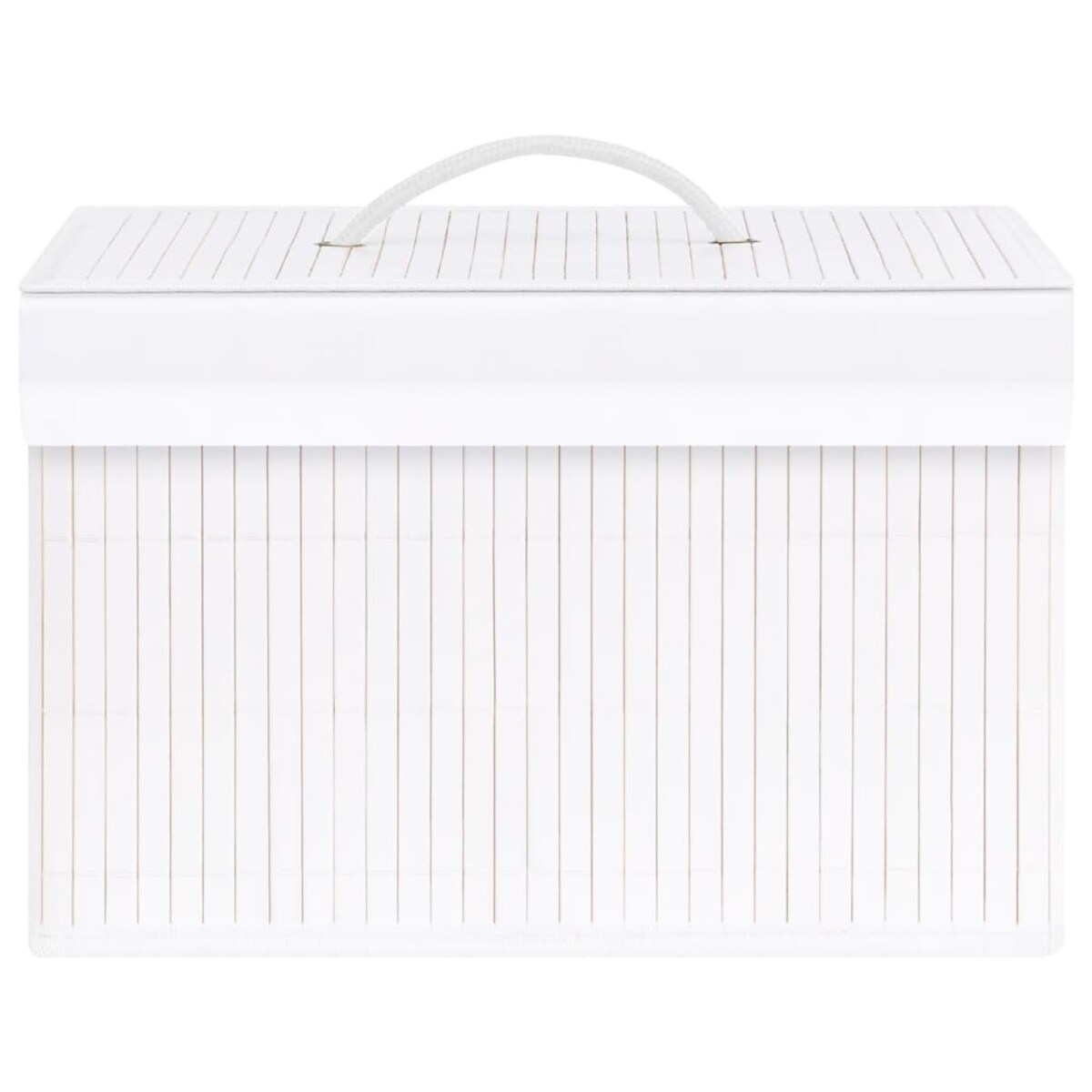 vidaXL Bambusowe pojemniki do przechowywania, 4 szt., białe