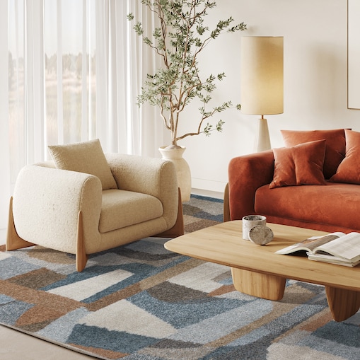 Dywan nowoczesny Lunera 200x300 cm Art Deco wielokolorowy