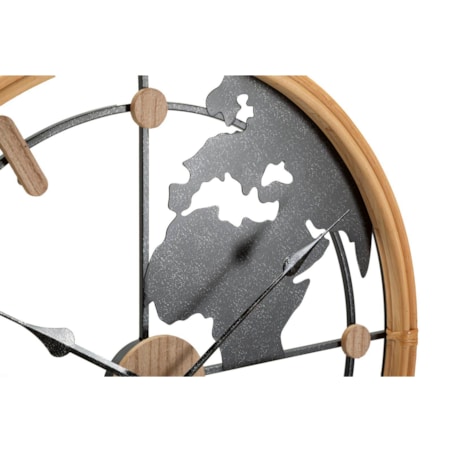 Zegar ścienny z mapą świata, Ø 60 cm