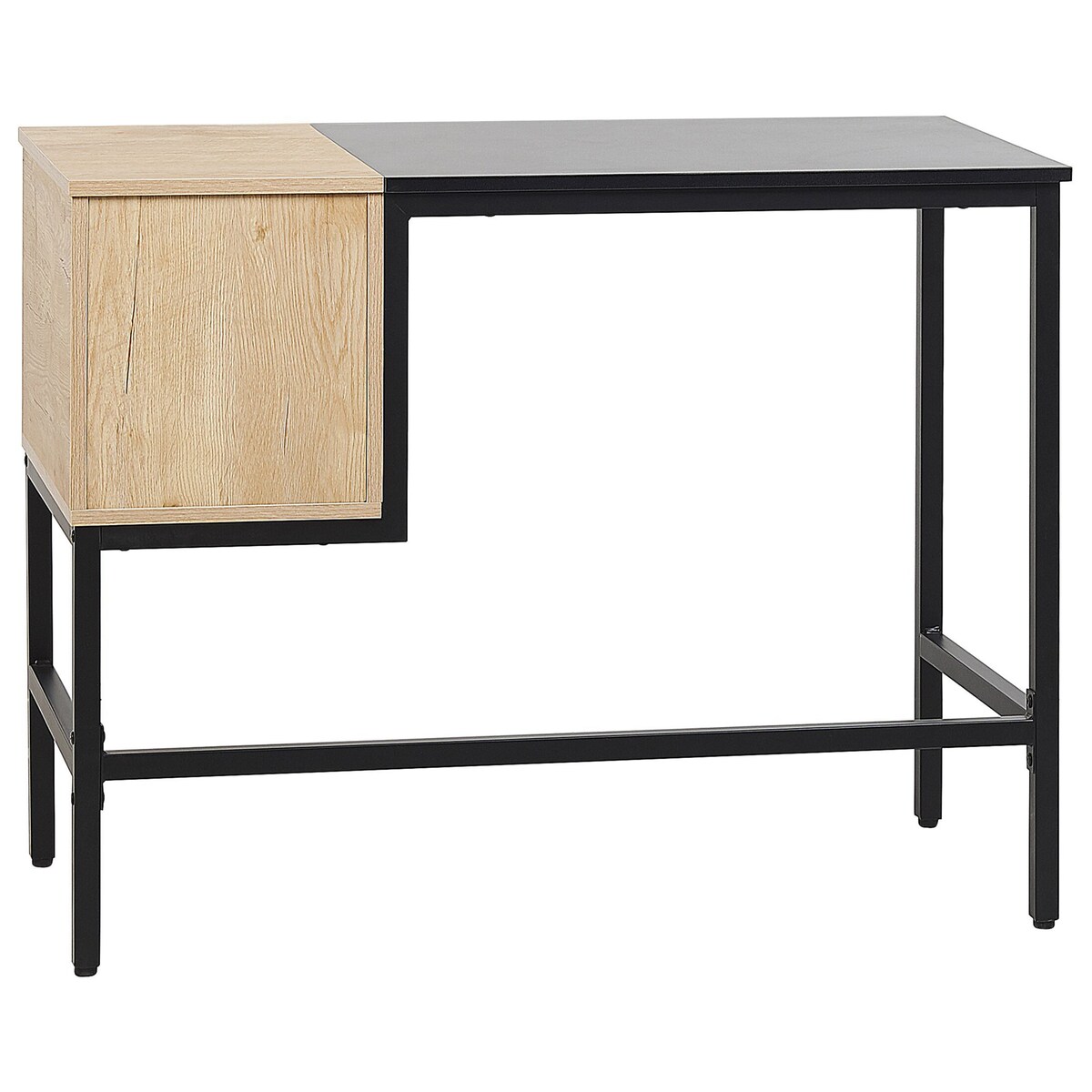 Biurko HARPER Czarny 100 cm 48 cm z szufladami