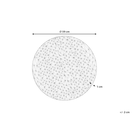 Dekoracja ścienna MOSCAVIDE 59 cm Metal Srebrny