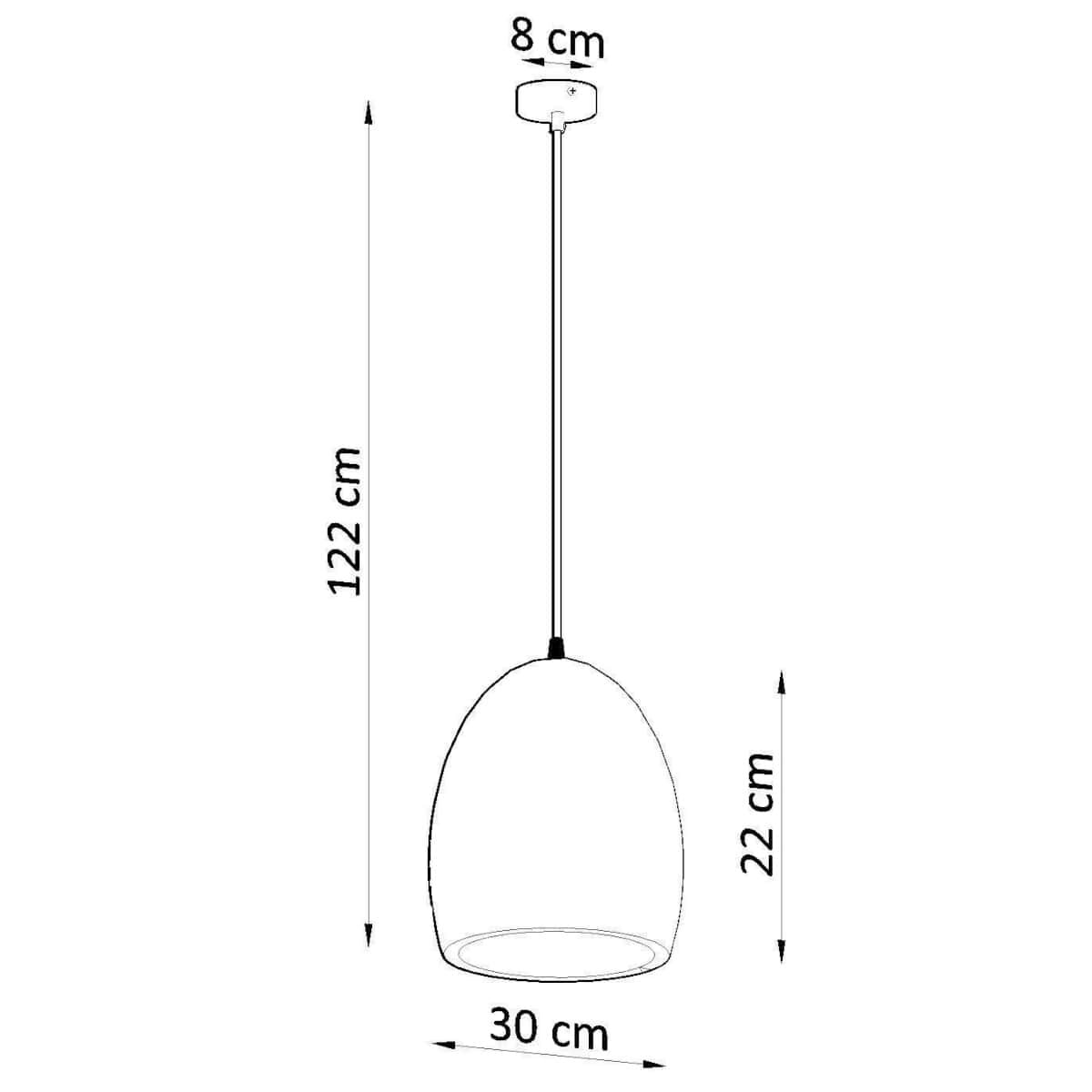 Lampa wisząca ceramiczna FLAWIUSZ