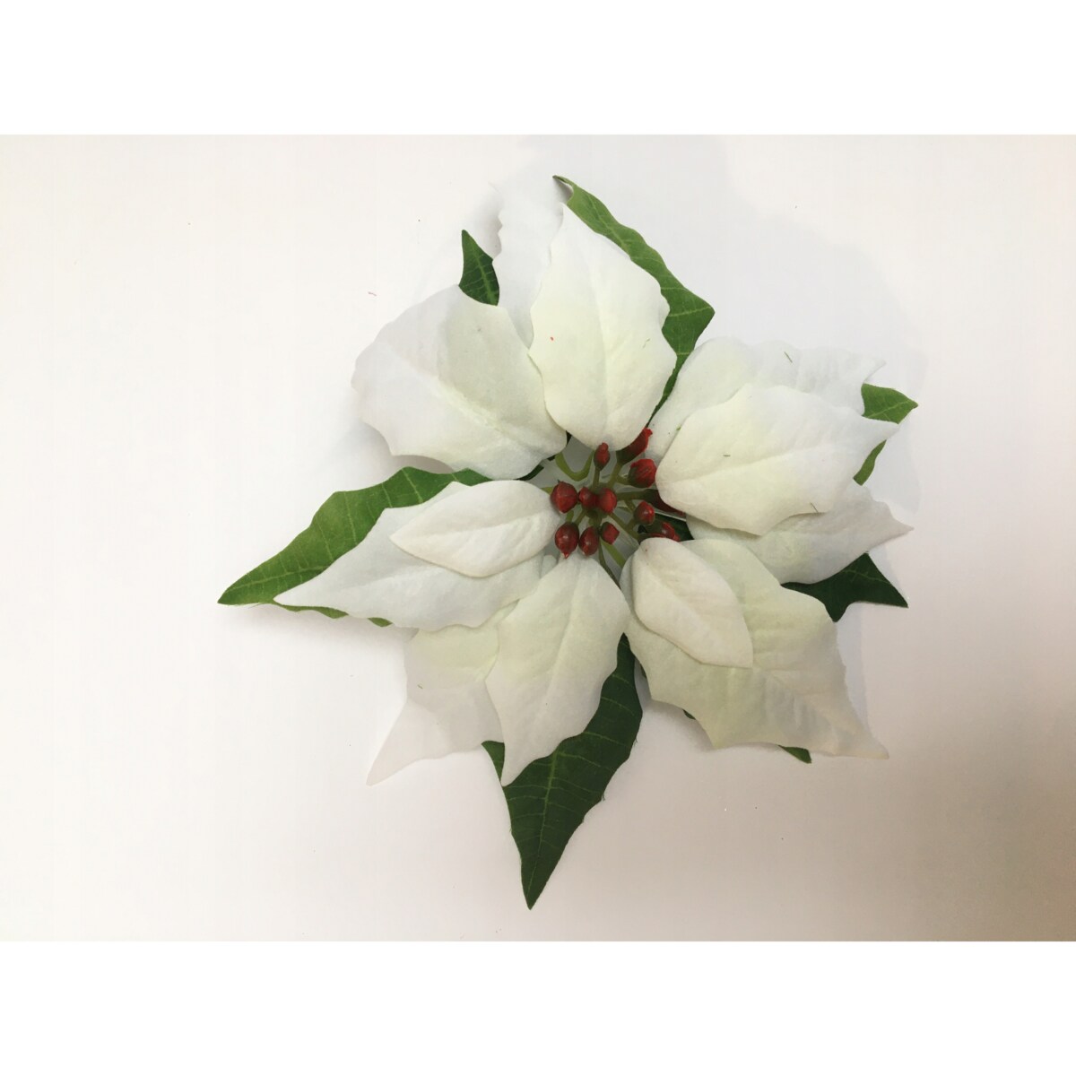 GWIAZDA KWIAT poinsecja BETLEJEMSKA BIAŁA jak żywa na bukiet stroik wianek