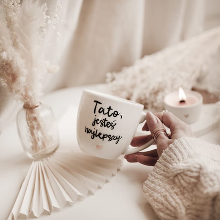 Kubek 300 ml - Tato jesteś najlepszy ZŁOTE SERCE