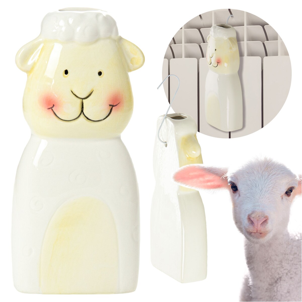 Nawilżacz Powietrza Na Grzejnik Kaloryfer 18 Cm Dla Dziecka Do Pokoju Owieczka