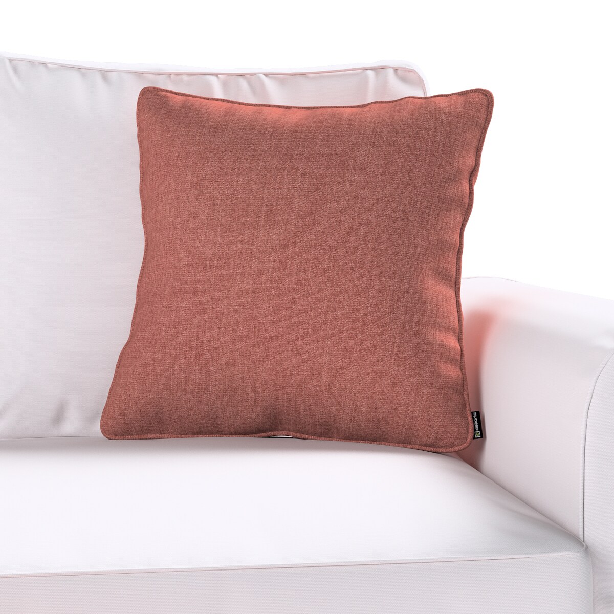 Poszewka Gabi na poduszkę 45x45 brązowo-koniakowy szenil