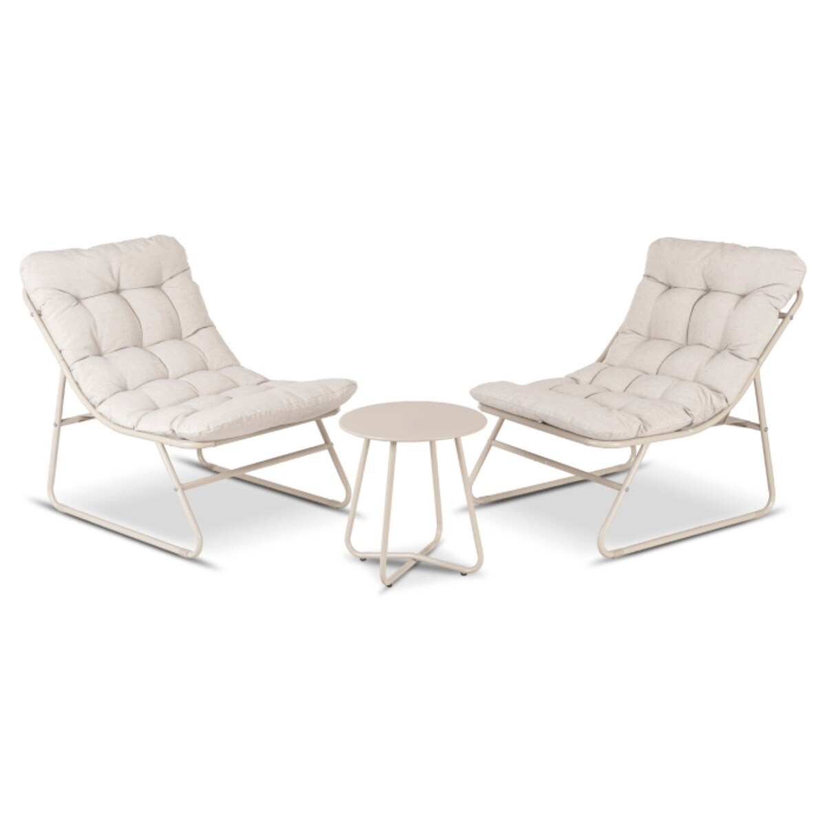 Zestaw Mebli Ogrodowych Wypoczynkowy Na Taras Ogród Balkon Beż NIKEA