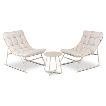 Zestaw Mebli Ogrodowych Wypoczynkowy Na Taras Ogród Balkon Beż NIKEA