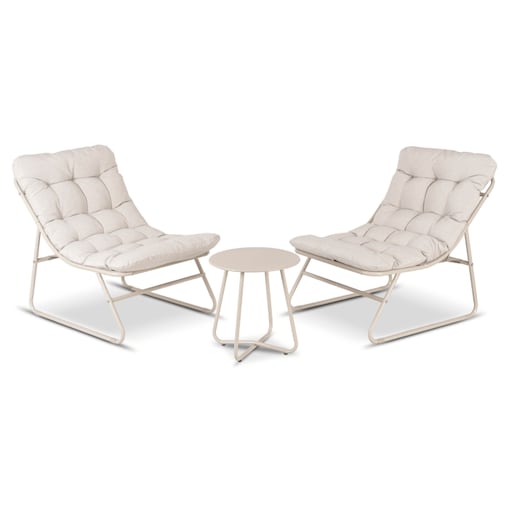 Zestaw Mebli Ogrodowych Wypoczynkowy Na Taras Ogród Balkon Beż NIKEA