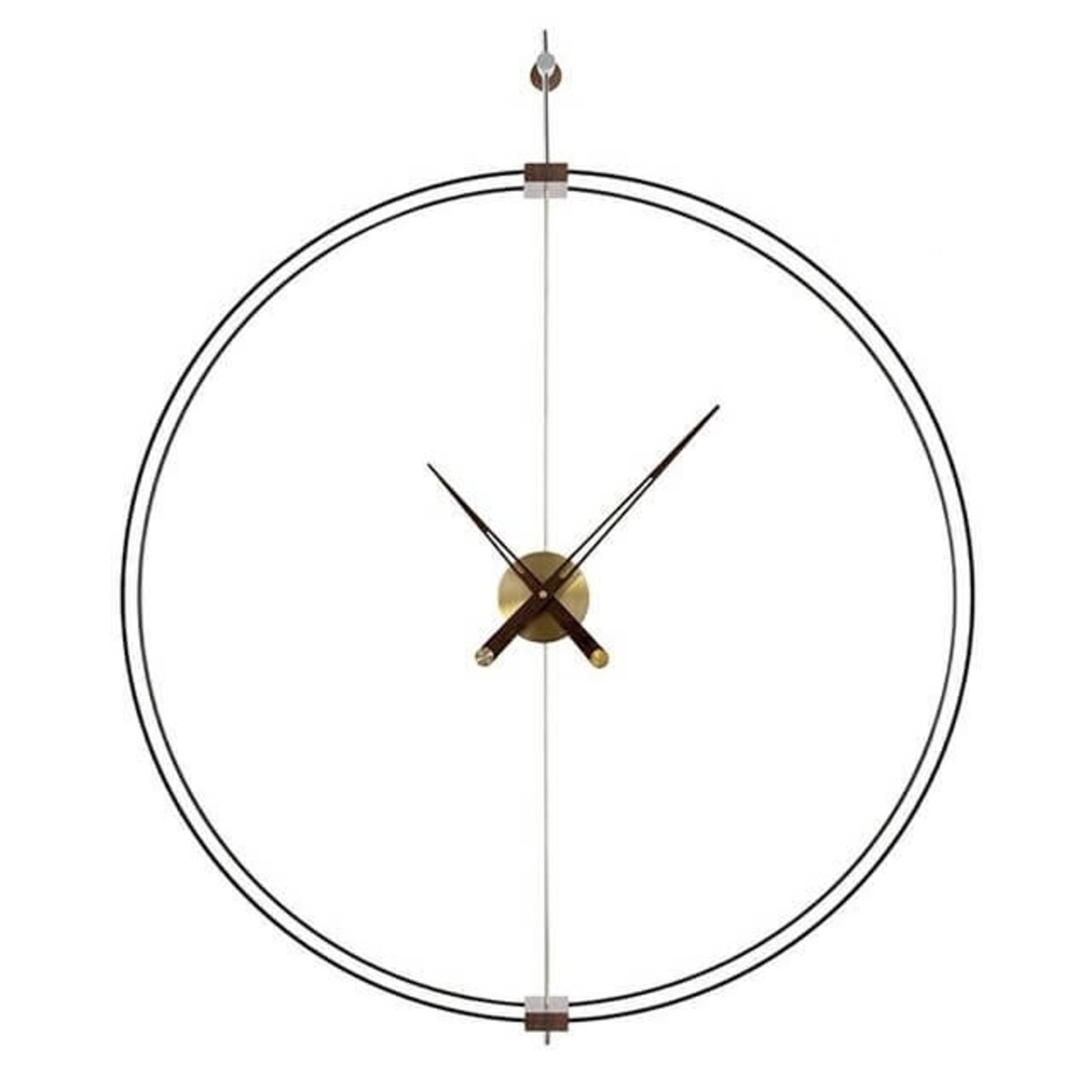 Ścienny zegar Doble Ring DW8211-60 metalowy mosiądz, King Home