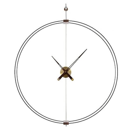 Ścienny zegar Doble Ring DW8211-60 metalowy mosiądz, King Home