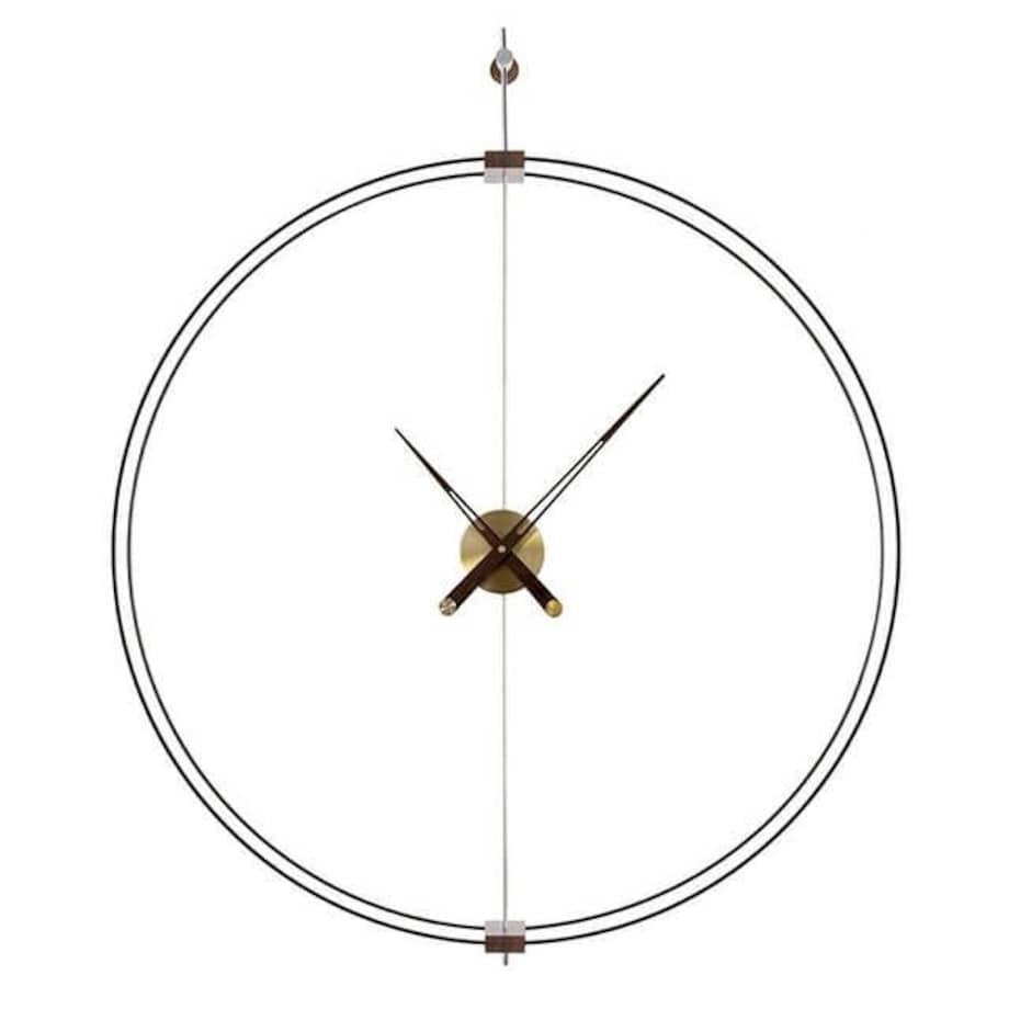 Ścienny zegar Doble Ring DW8211-60 metalowy mosiądz, King Home