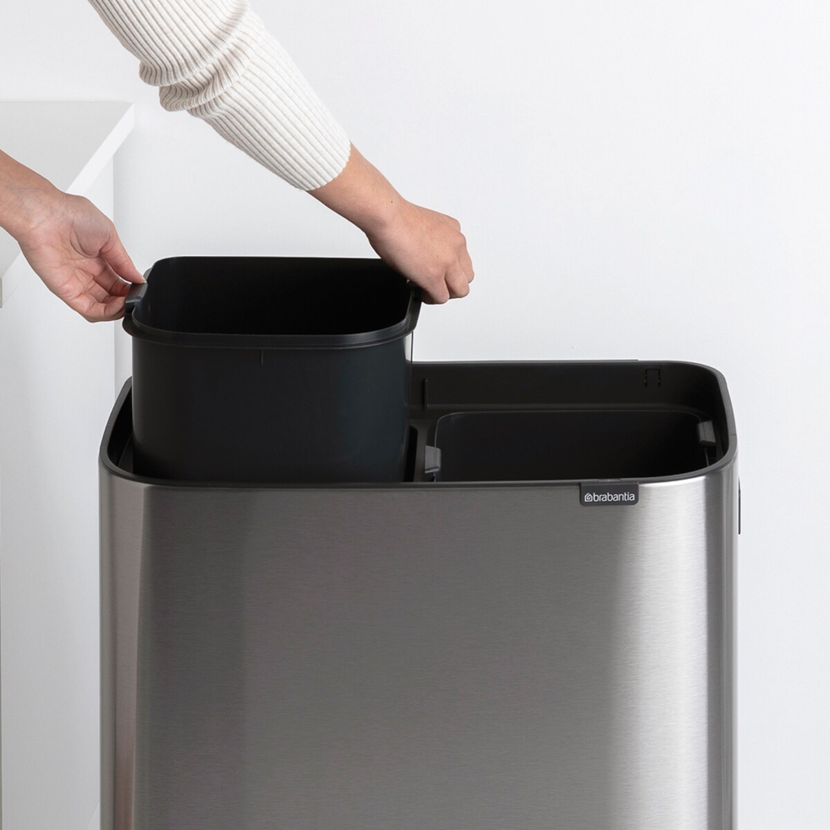 Kosz na śmieci Touch Bin Bo 2x30l Stalowy mat 130649