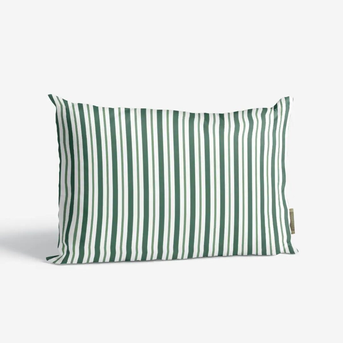Poduszka świąteczna - klasyczne zielone świąteczne paski