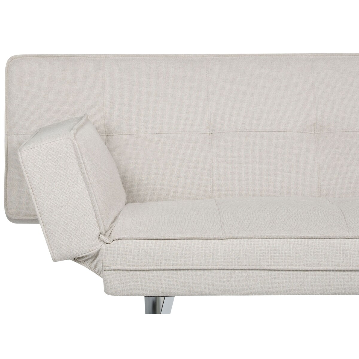 Tapicerowana sofa rozkładana beżowa BRISTOL