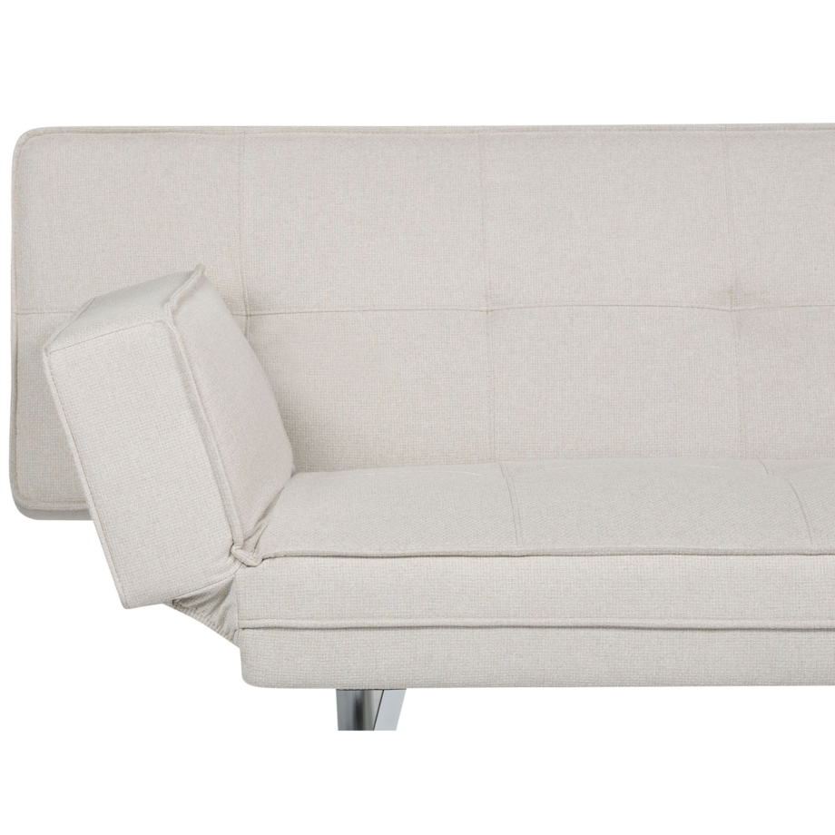 Tapicerowana sofa rozkładana beżowa BRISTOL