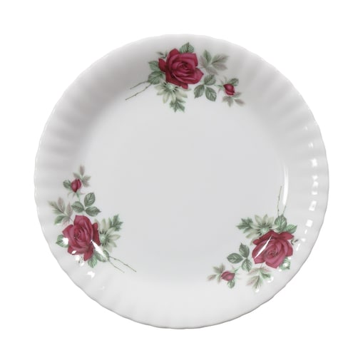 Talerz płytki 19 cm Iwona Bordowa Róża B826