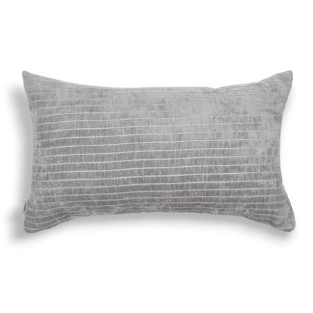 Szara poduszka dekoracyjna w prążki 30x50 Lines