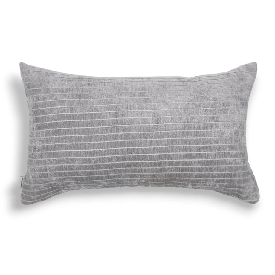 Szara poduszka dekoracyjna w prążki 30x50 Lines