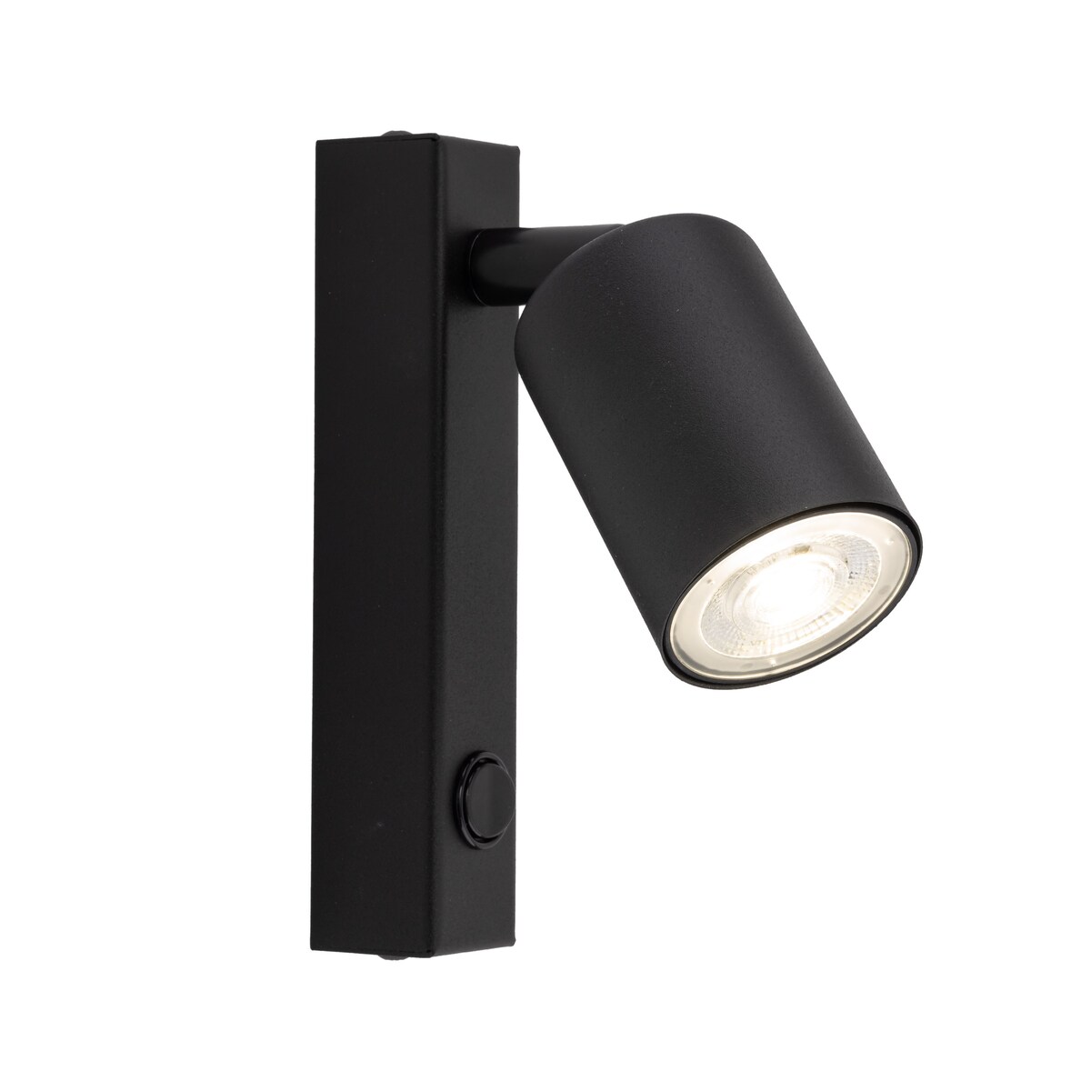 Kinkiet ścienny ruchomy z włącznikiem TK Lighting NEX Black GU10 czarny loftowy 11364