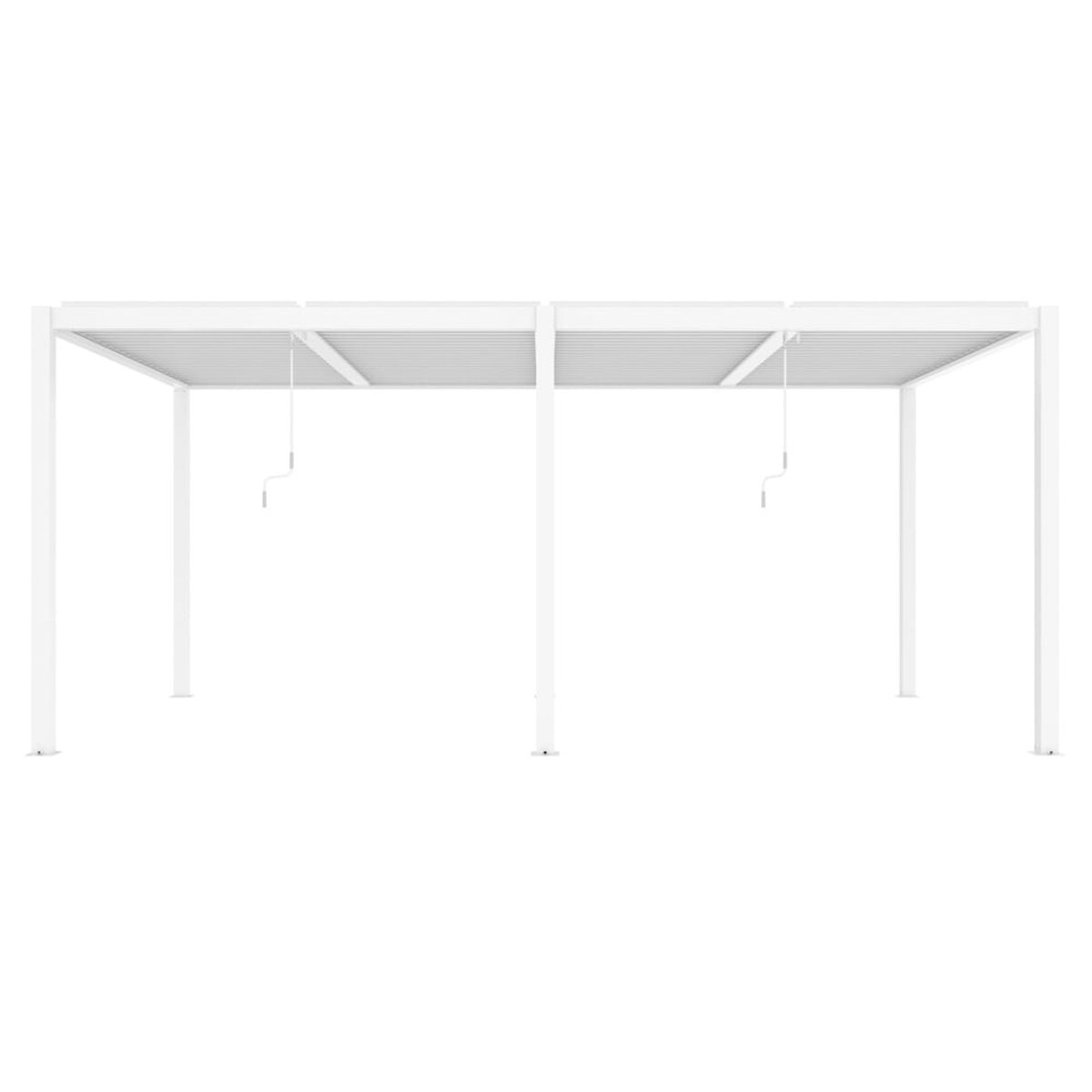 Pergola ogrodowa podwójna Luxe 5.8x4m manualna biała