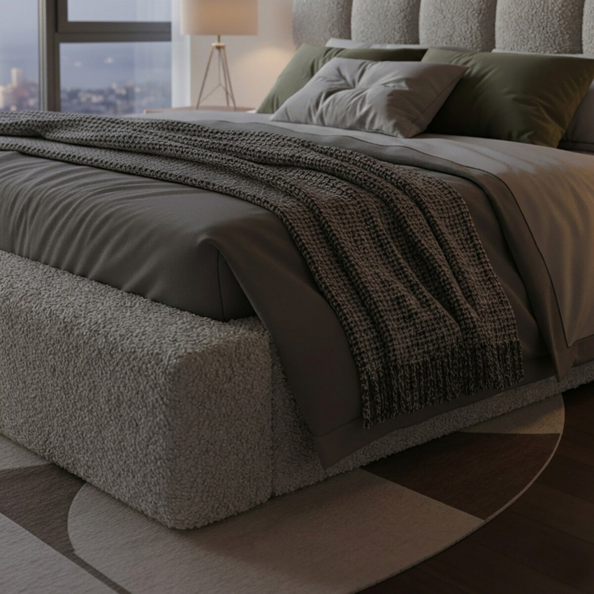 Łóżko Tapicerowane Lusso 140X200 Stelaż Pojemnik Na Pościel Loop 17