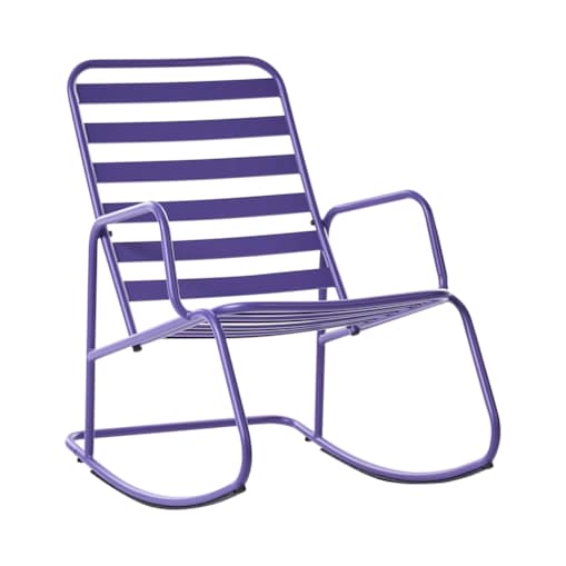 Fotel bujany ogrodowy TURI Metal Purpurowy